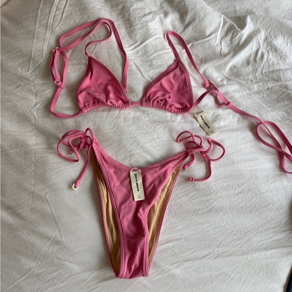 Pink Zulu and Zephyr bikini